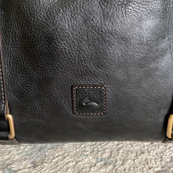 Dooney & Burke Large Florentine Black Leather Satchel! 🦆 - Picture 8 of 15